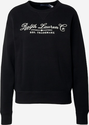 Polo Ralph Lauren Sweatshirt in Zwart: voorkant