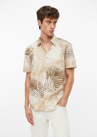 s.Oliver Regular Fit Hemd in Beige: Vorderseite