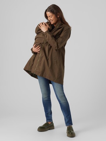 MAMALICIOUS Between-seasons parka 'Mila' in Brown