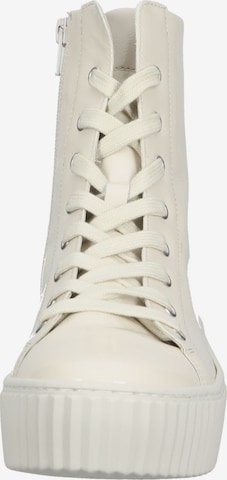 GABOR Lace-Up Ankle Boots in White