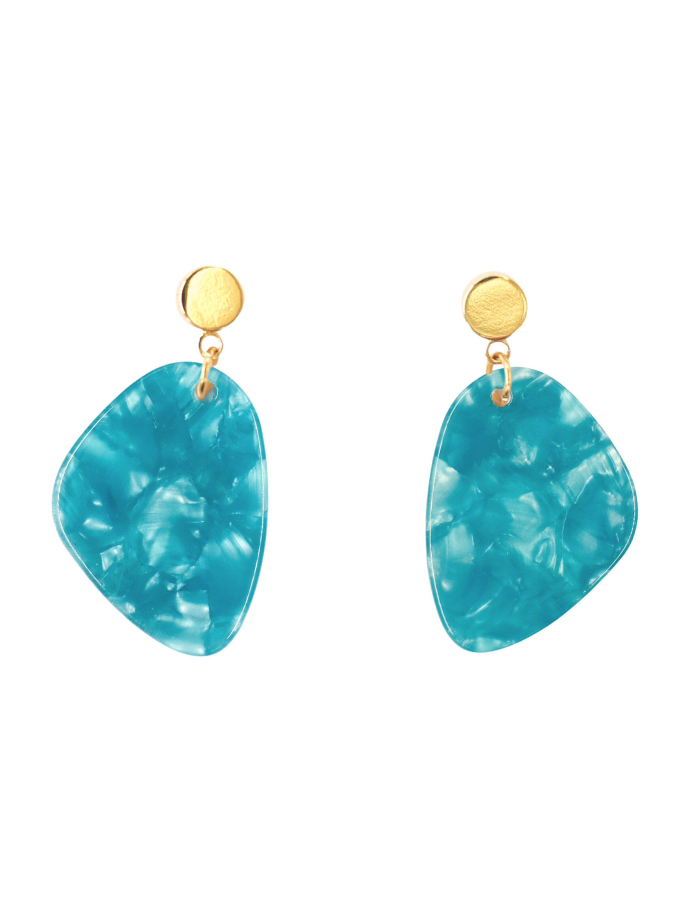 Orecchini 'Amy' di Fräulein Wunder in blu: frontale