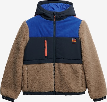 Superdry Fleecejacke in Grau: Vorderseite