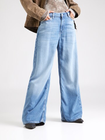 GUESS - Pierna ancha Vaquero 'BELLFLOWER' en azul: frente