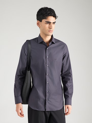 Michael KorsSlim Fit Poslovna košulja - siva boja: prednji dio