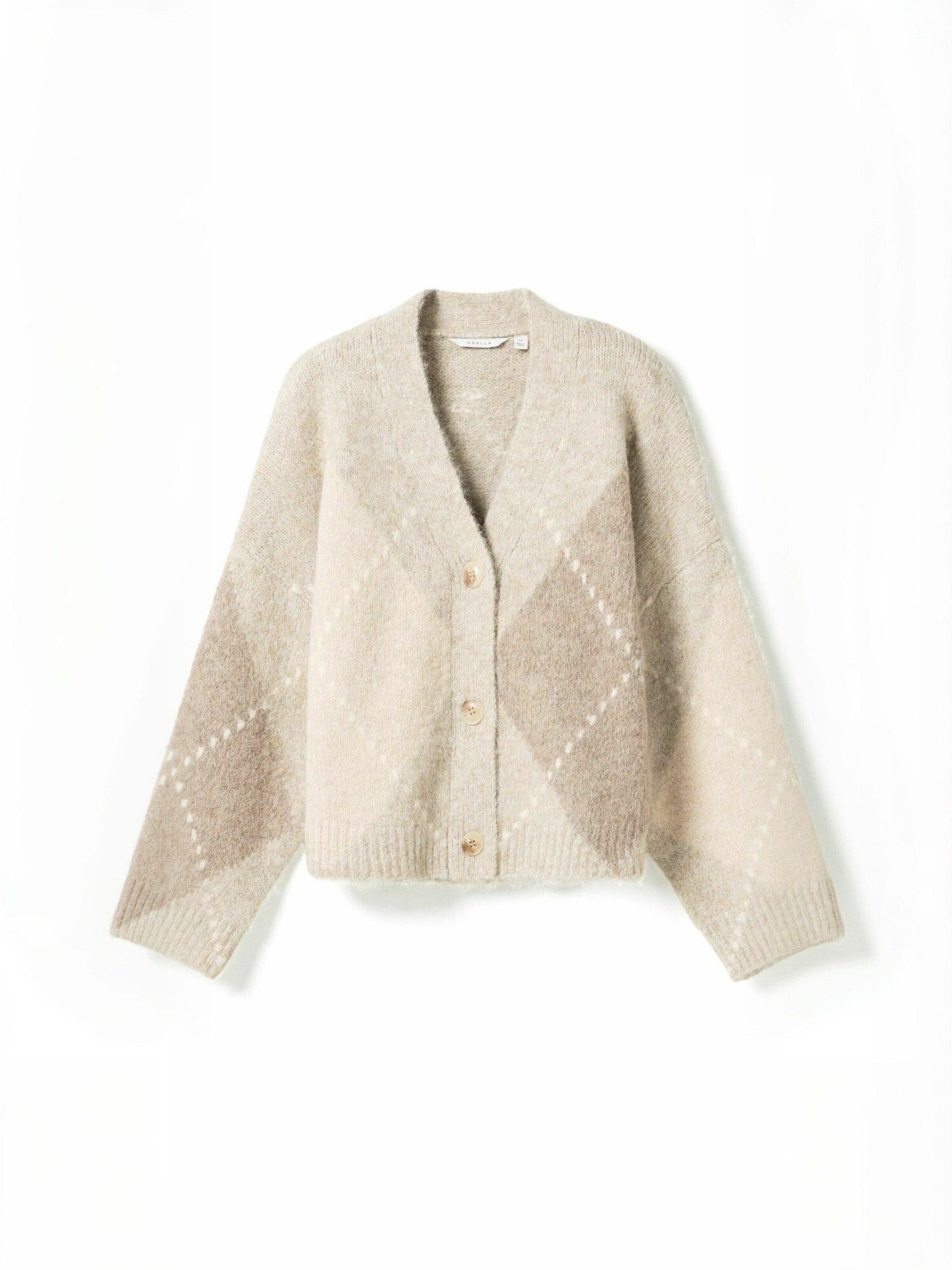 Noella Cardigan ' N-Laiana ' i beige: forside