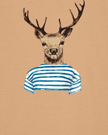 Maglietta ' Hirsch ' di Watapparel in beige