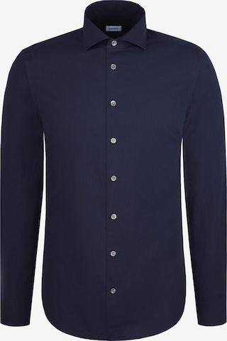SEIDENSTICKER Slim Fit Hemd in Blau: Vorderseite