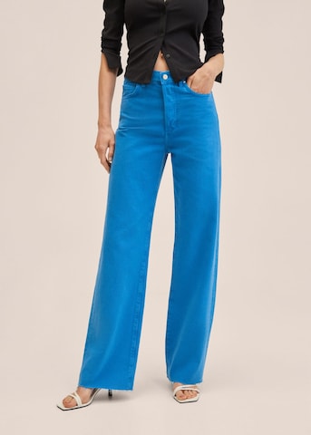 MANGO Wide leg Jeans 'Nora' i blå: framsida