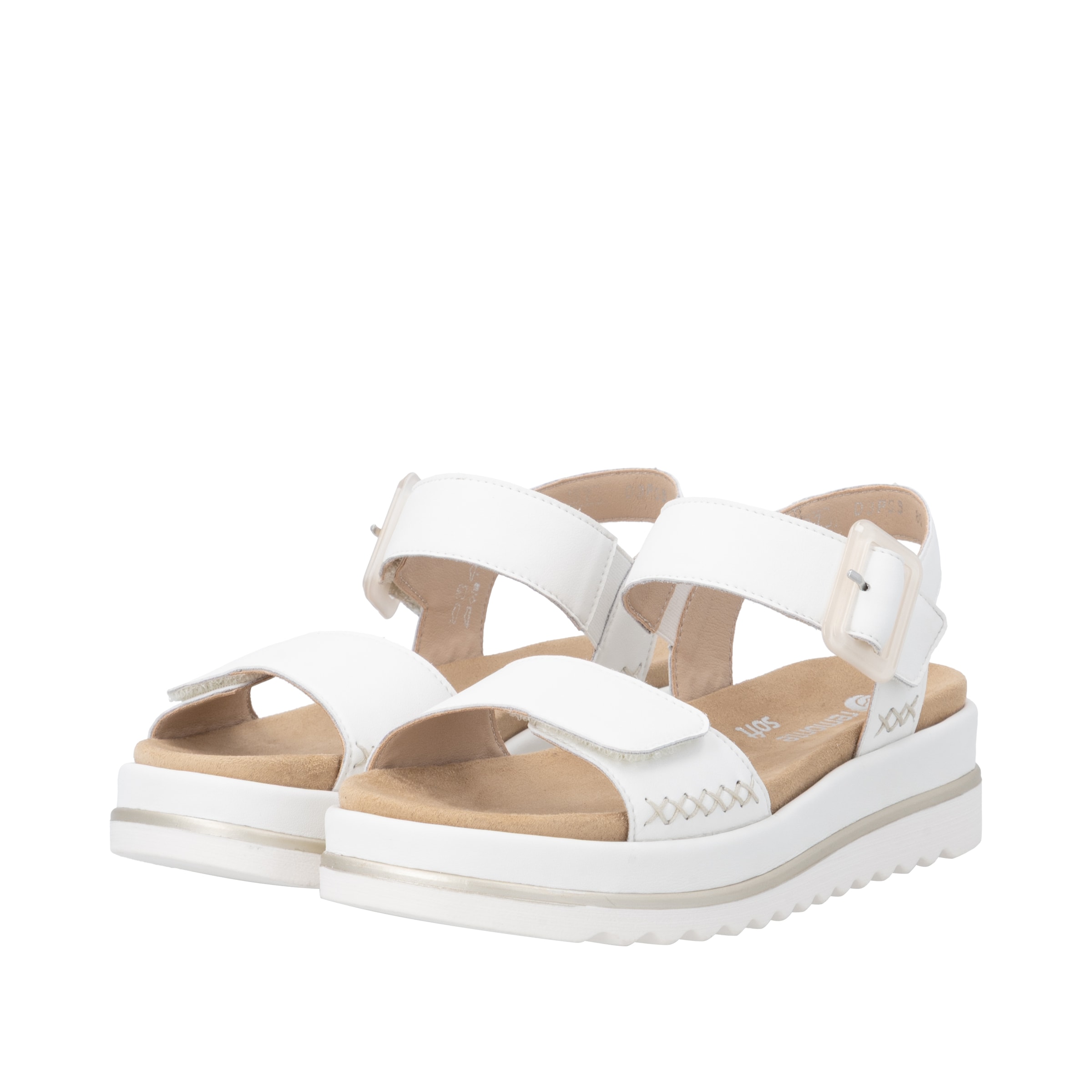 Sandales 'D3P53' REMONTE en blanc