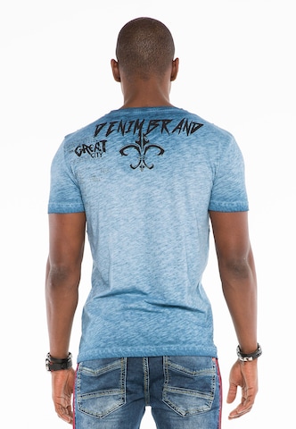 CIPO & BAXX T-Shirt 'Emblem' in Blau