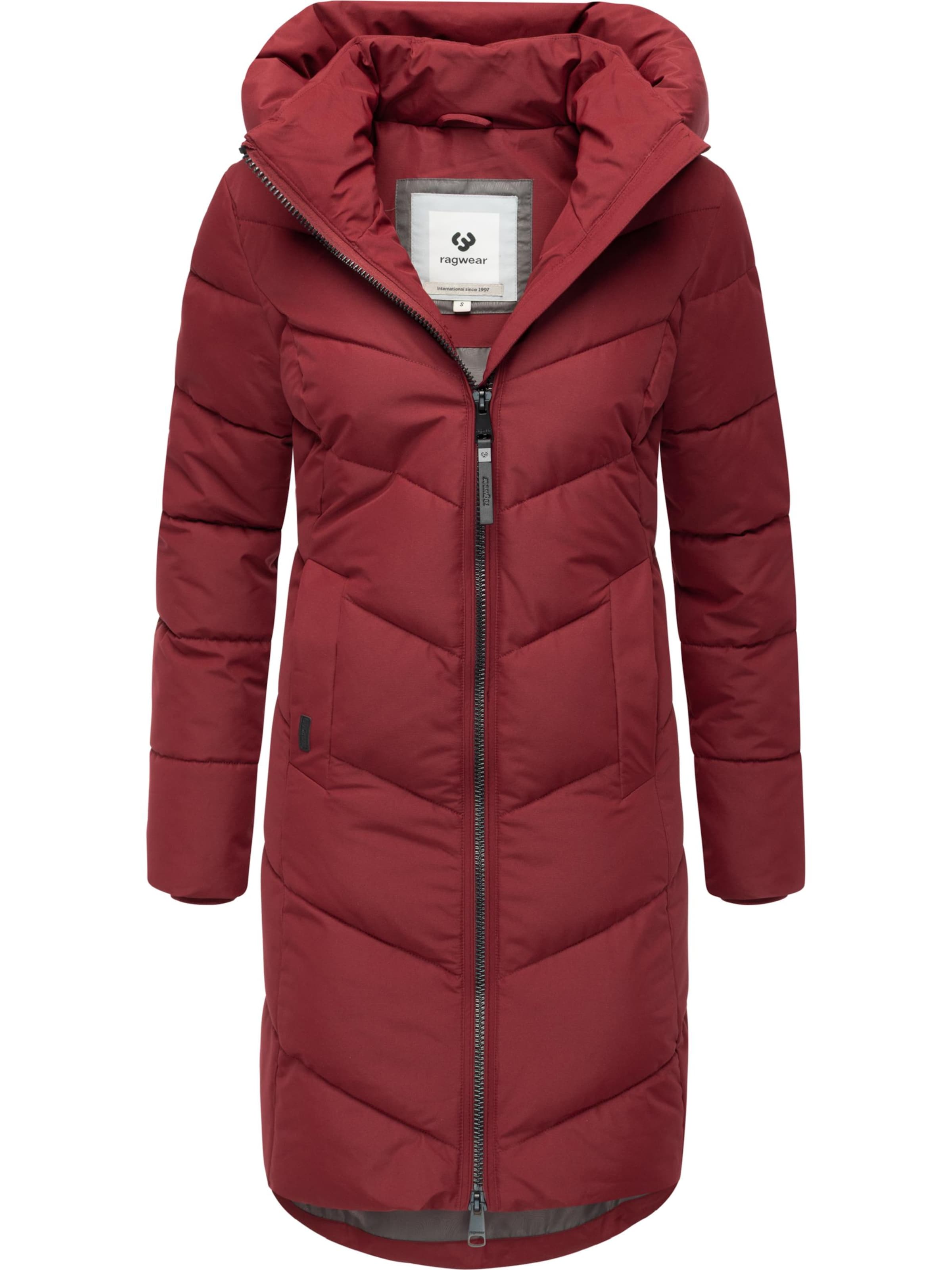 Ragwear Płaszcz zimowy 'Natalin YOUMODO' w kolorze czerwony