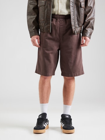 TOPMAN Loosefit Παντελόνι σε καφέ: μπροστά