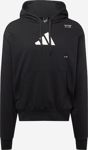 ADIDAS PERFORMANCE Athletic Sweatshirt All gym Category Pump Cover in Black ABOUT YOU