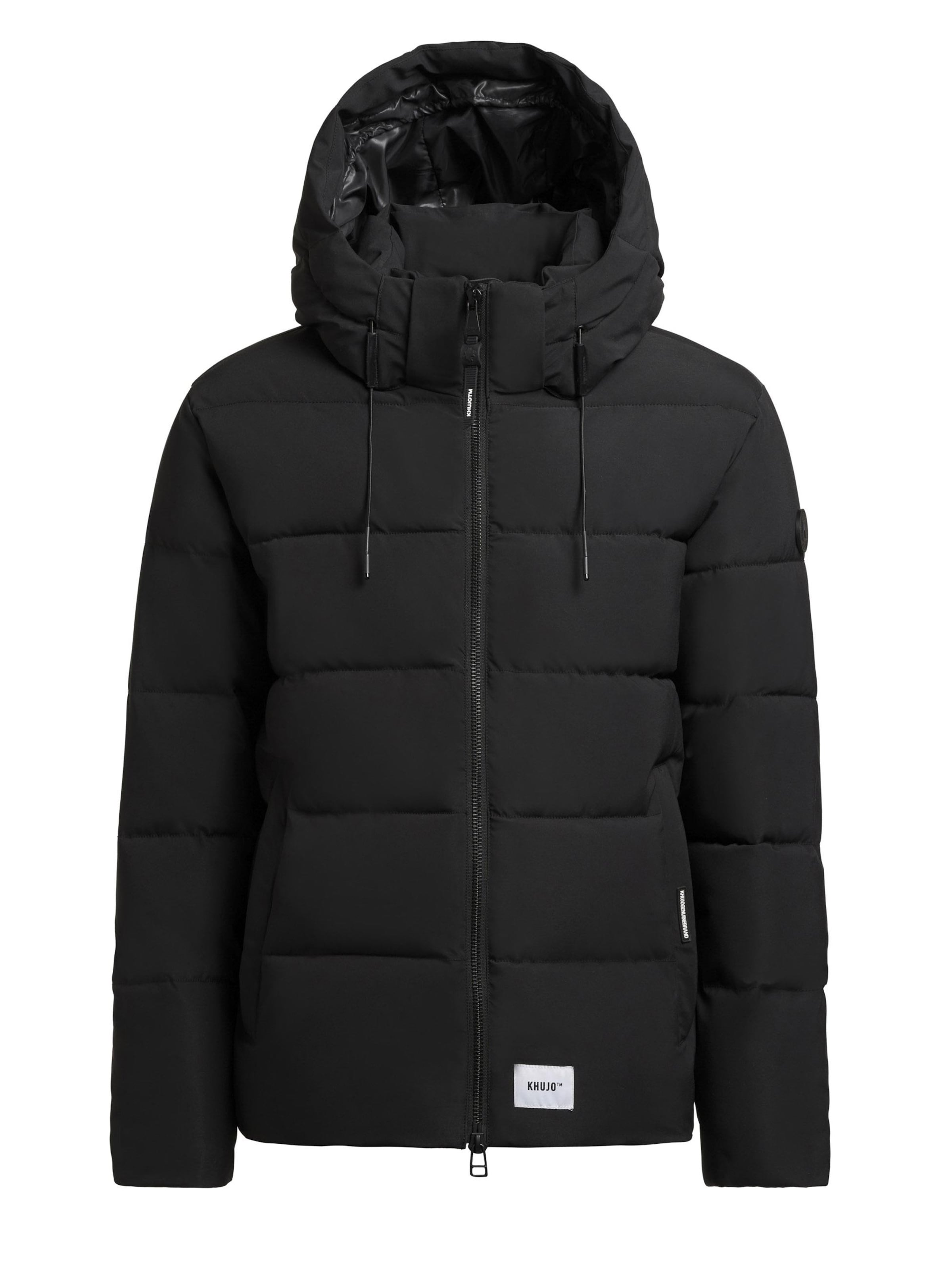 Manteau d’hiver khujo en noir : devant