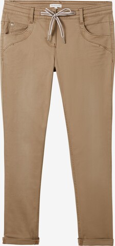 Pantalon TOM TAILOR en marron : devant