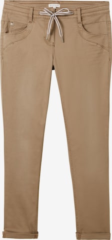 TOM TAILOR - Slimfit Pantalón en marrón: frente