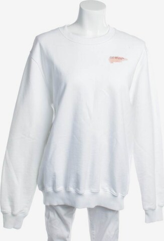Off-White Sweatshirt & Zip-Up Hoodie in S in White: front