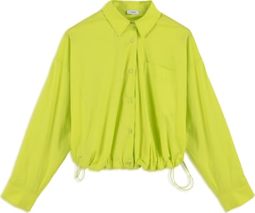 Twist Blouse in Groen: voorkant