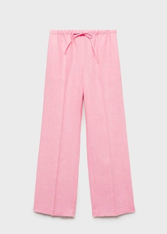 MANGO Loose fit Pleated Pants 'Alada' in Pink