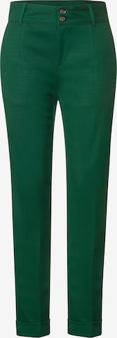 STREET ONE Chino Pants in Green: front