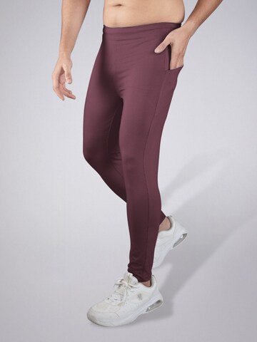 PANTONECLO Skinny Sporthose 'Pantoneclo Men’s Gym Trouser'‌‌‌‌ in Rot