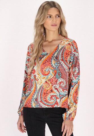 usha FESTIVAL Blouse in Orange: front