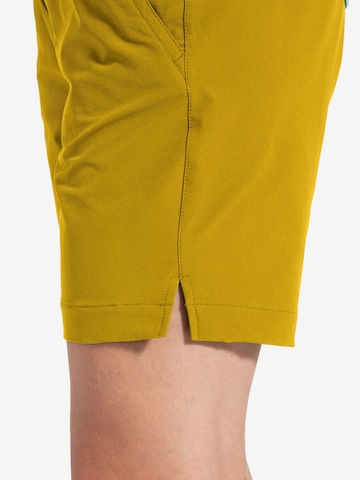 VAUDE Regular Workout Pants 'Skomer III' in Yellow