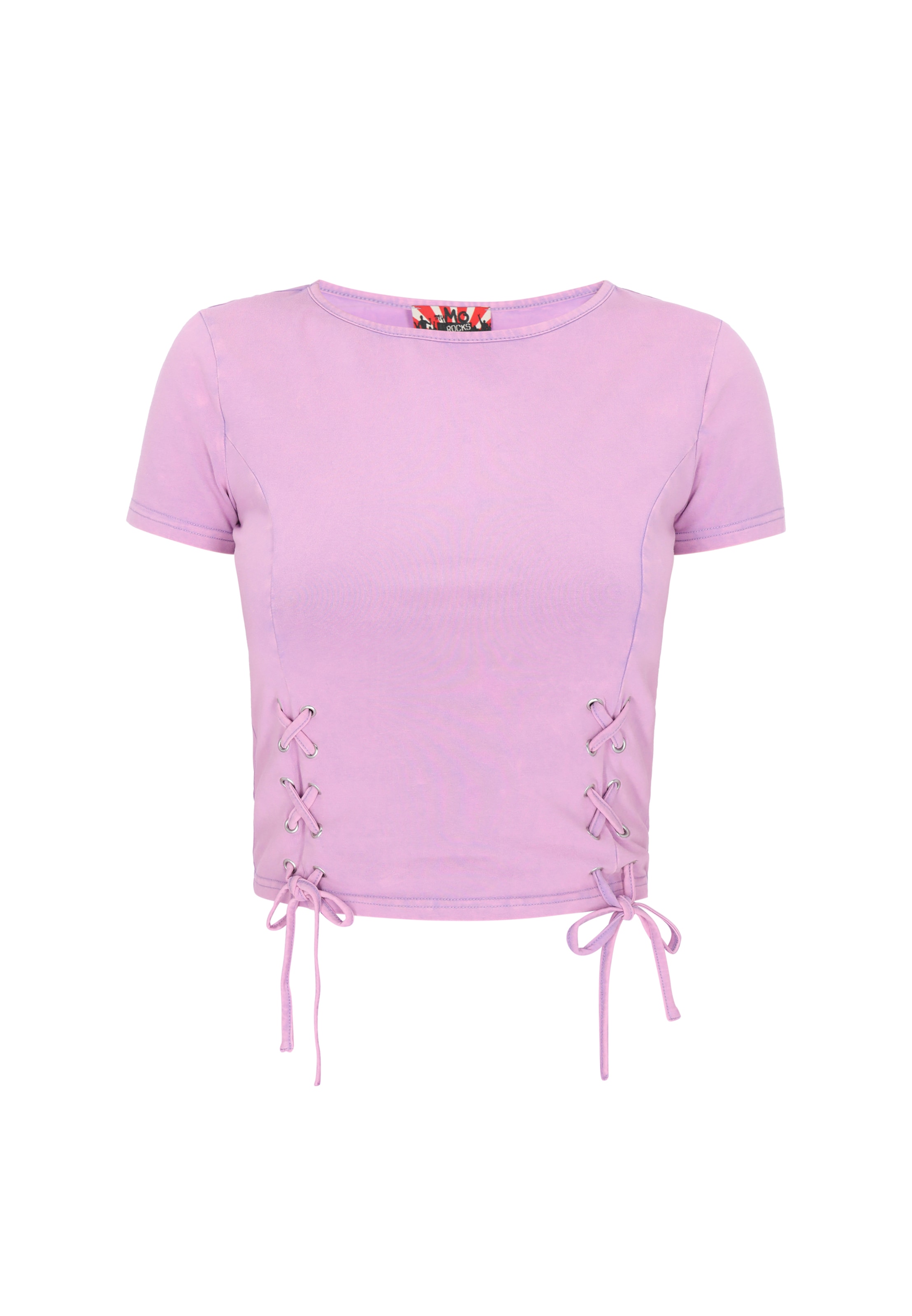 myMo ROCKS Shirt 'Rock' in Lila: voorkant