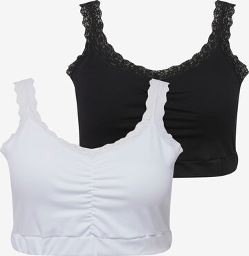 Bustier Soutien-gorge Ulla Popken en noir : devant