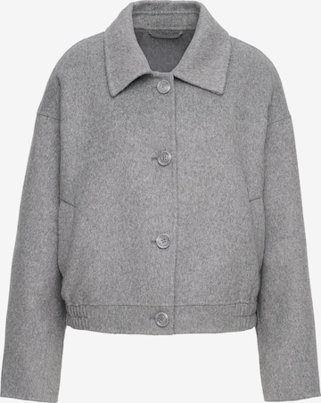 MANISA Between-season jacket 'Wolljacke' in Grey: front