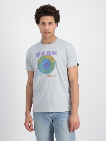 ALPHA INDUSTRIES Shirt 'Dark Side' in Grey: front