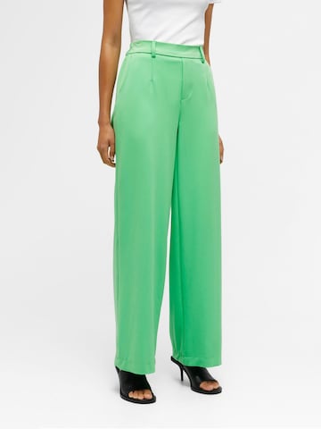 Wide leg Pantaloni 'Lisa' di OBJECT in verde: frontale