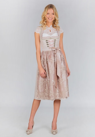 rozā STOCKERPOINT "Dirndl" stila kleita 'Loretta': no priekšpuses