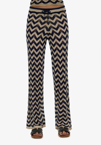 Superdry Slimfit Broek in Blauw: voorkant