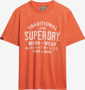 T-Shirt Superdry en orange : devant