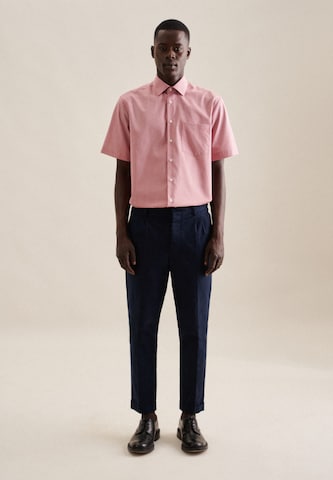 SEIDENSTICKER Comfort fit Button Up Shirt in Pink