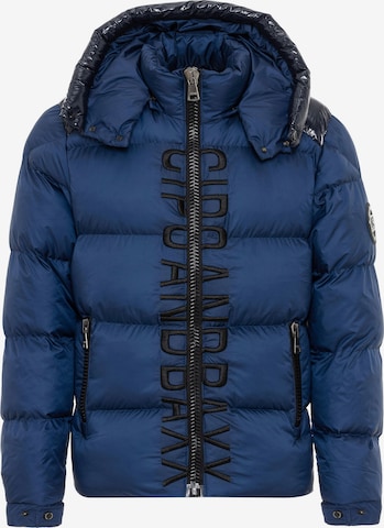 CIPO & BAXX Winter Jacket in Blue: front