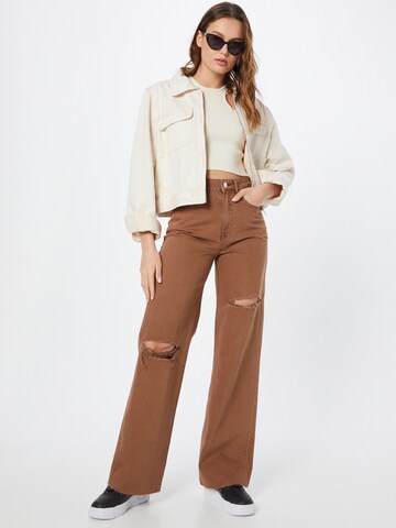 Wide Leg Jean Tally Weijl en marron