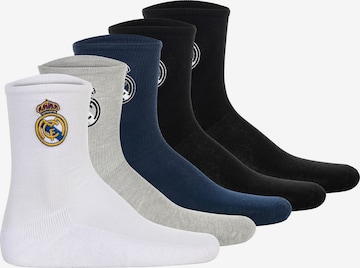 Real Madrid Socken in Blau: Vorderseite