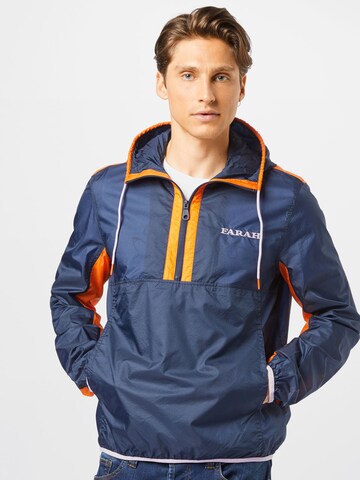 FARAH Between-Season Jacket 'IRVINE' in Blue: front