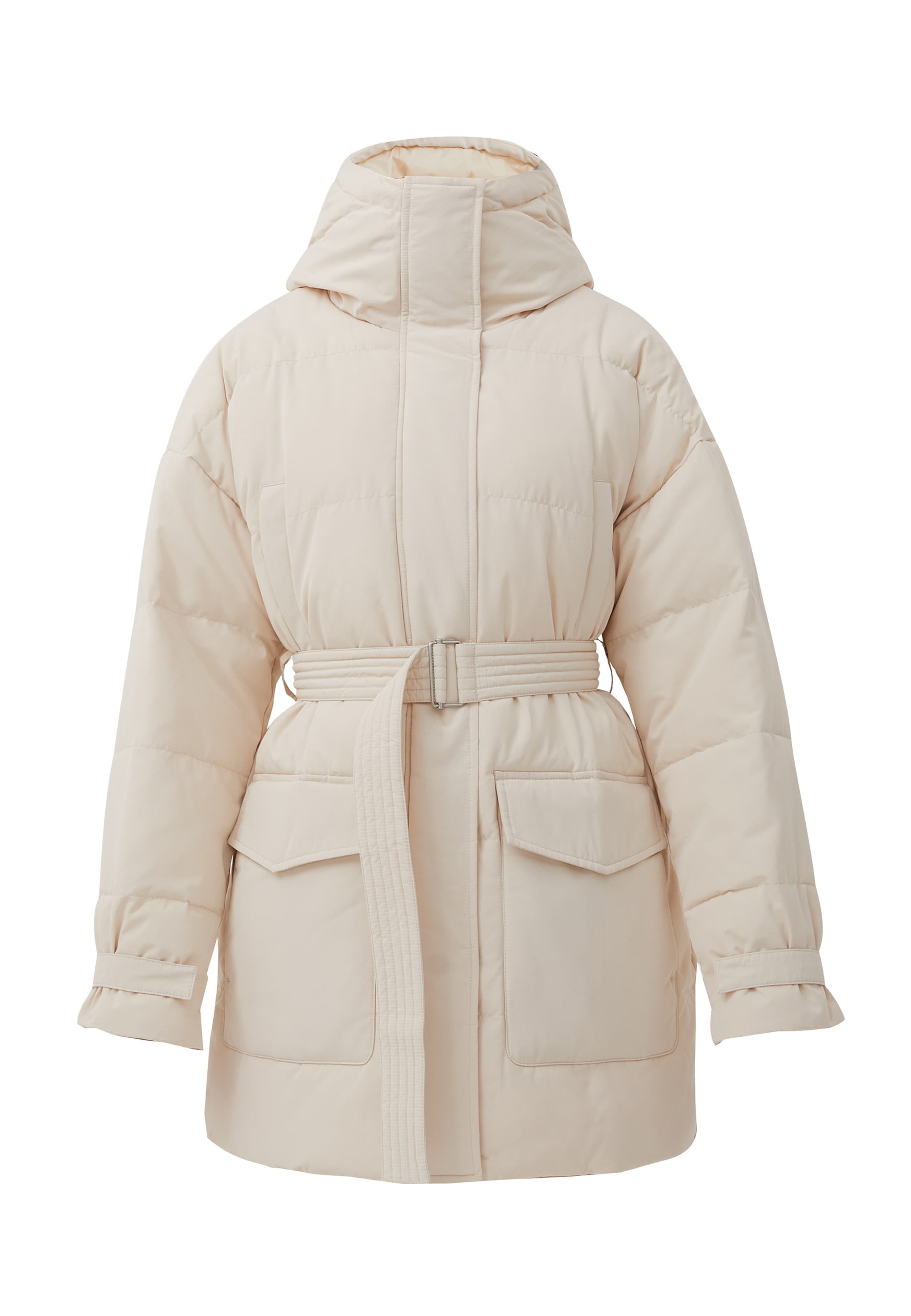 Finn Flare Steppjacke 'Belted Utility' in Beige: Vorderseite