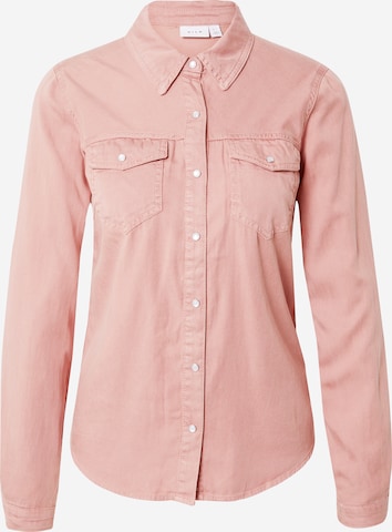 VILA Bluse 'Vibista' i pink: forside