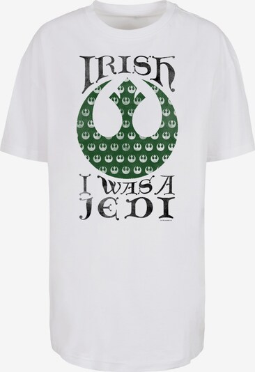 Maglia extra large 'Star Wars Irish I Was A Jedi ' F4NT4STIC di colore verde scuro / nero / bianco, Visualizzazione prodotti