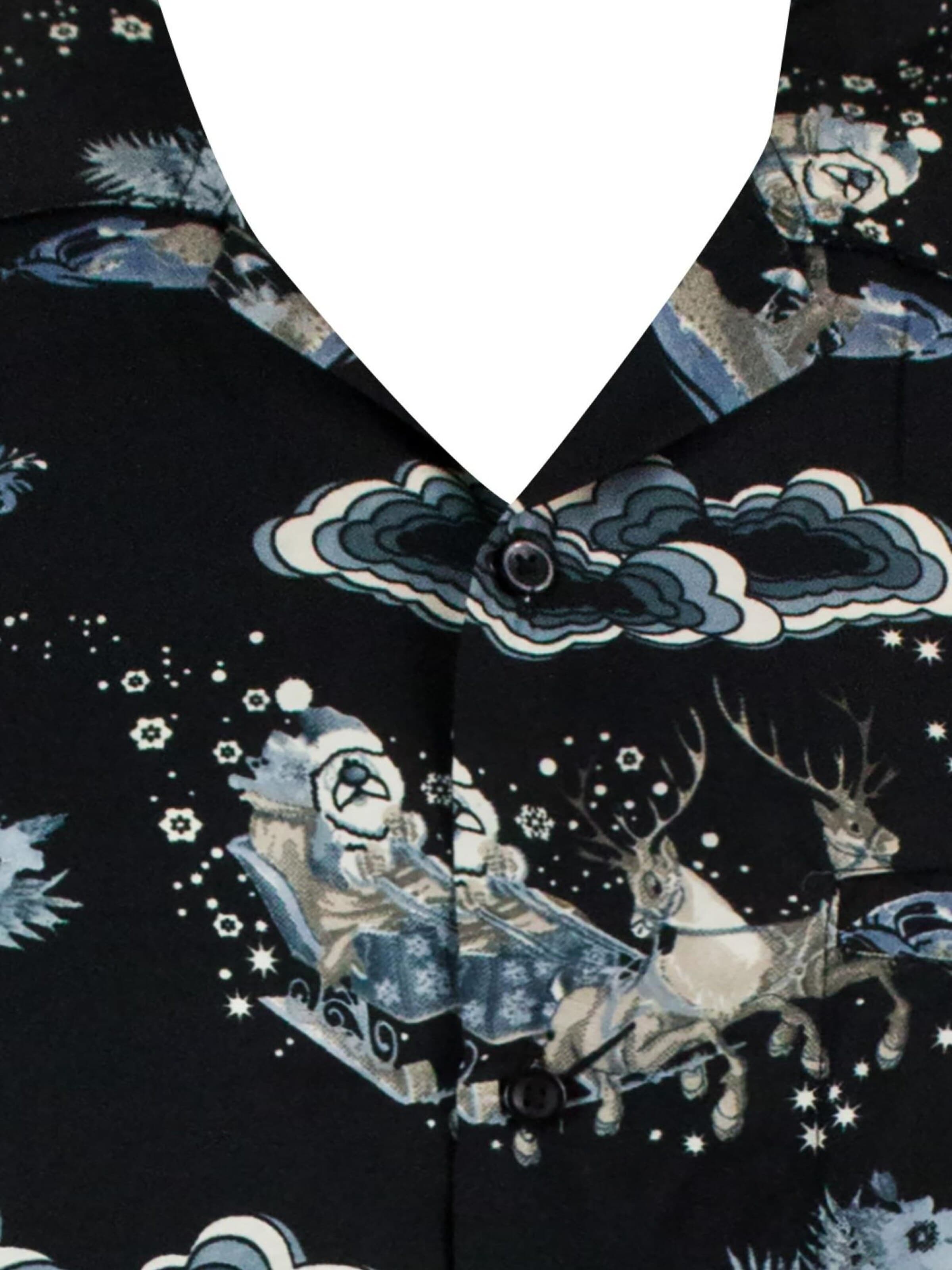 Regular fit Camicia 'Christmas Island' di King Kameha in grigio