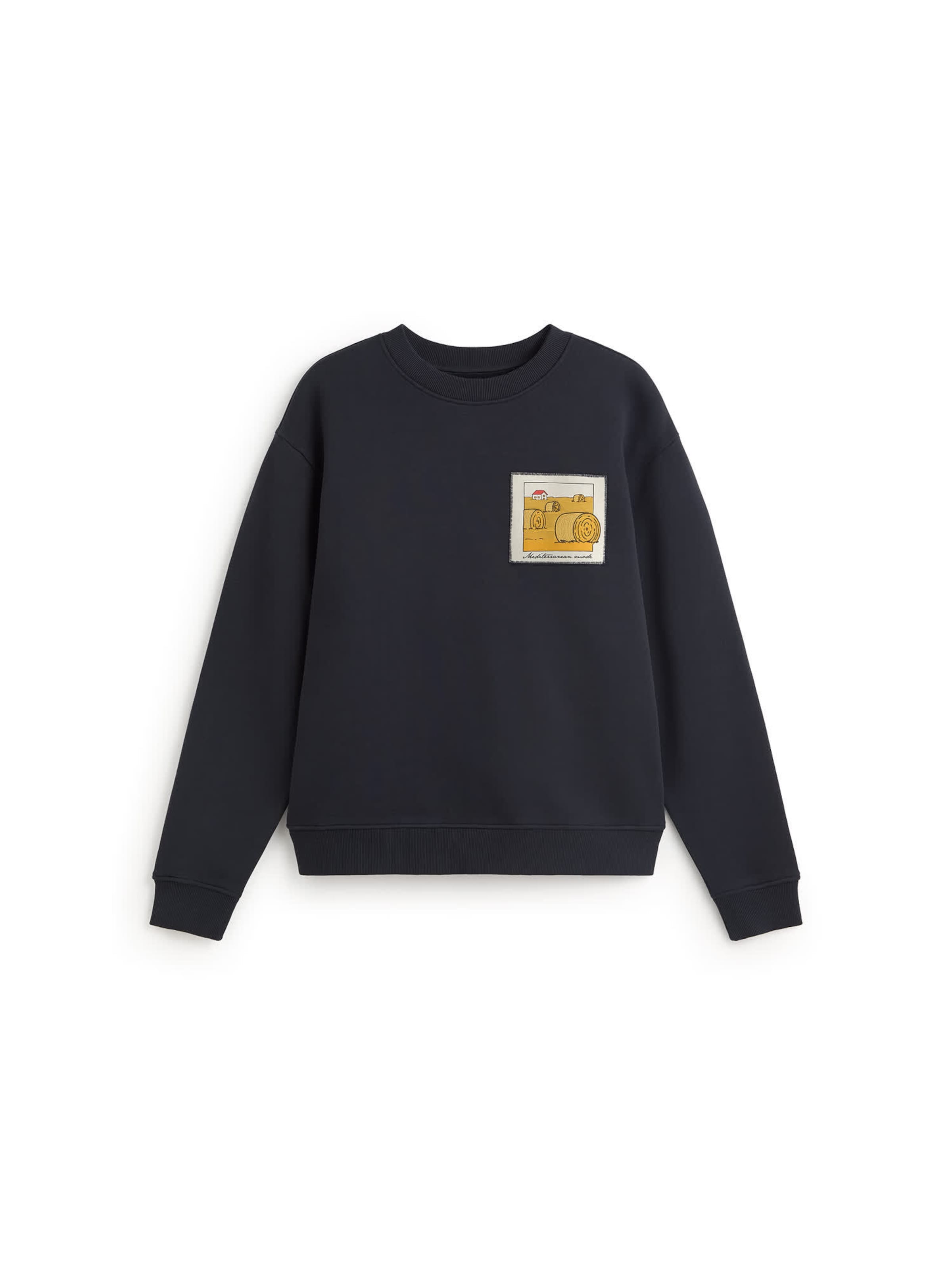 Thinking MU Sweatshirt 'LEON' in Blauw: voorkant