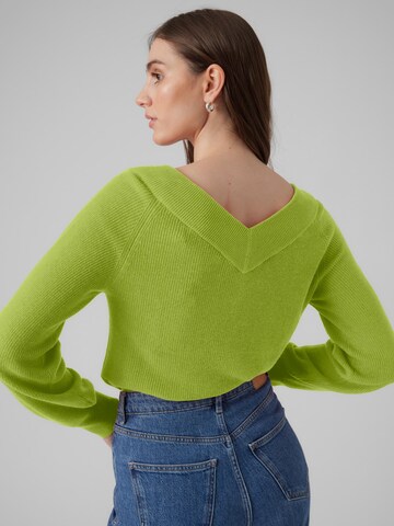 VERO MODA Sweater 'NEW LEXSUN' in Green