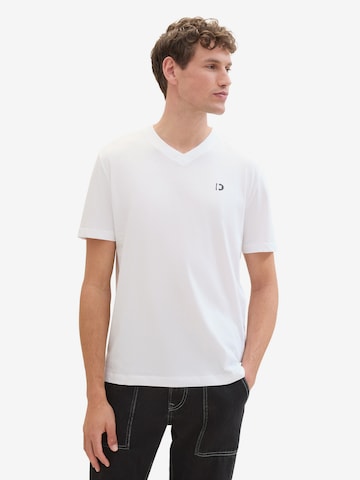 TOM TAILOR DENIM T-Shirt in Weiß: predná strana