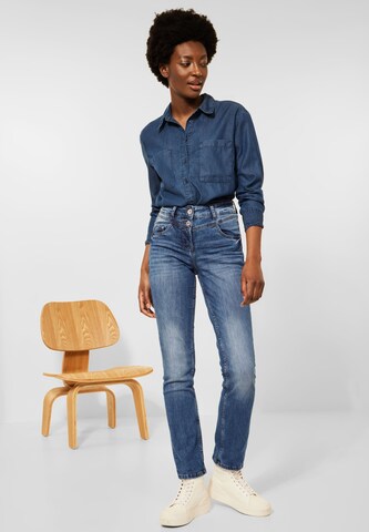 CECIL Slimfit Jeans in Blau