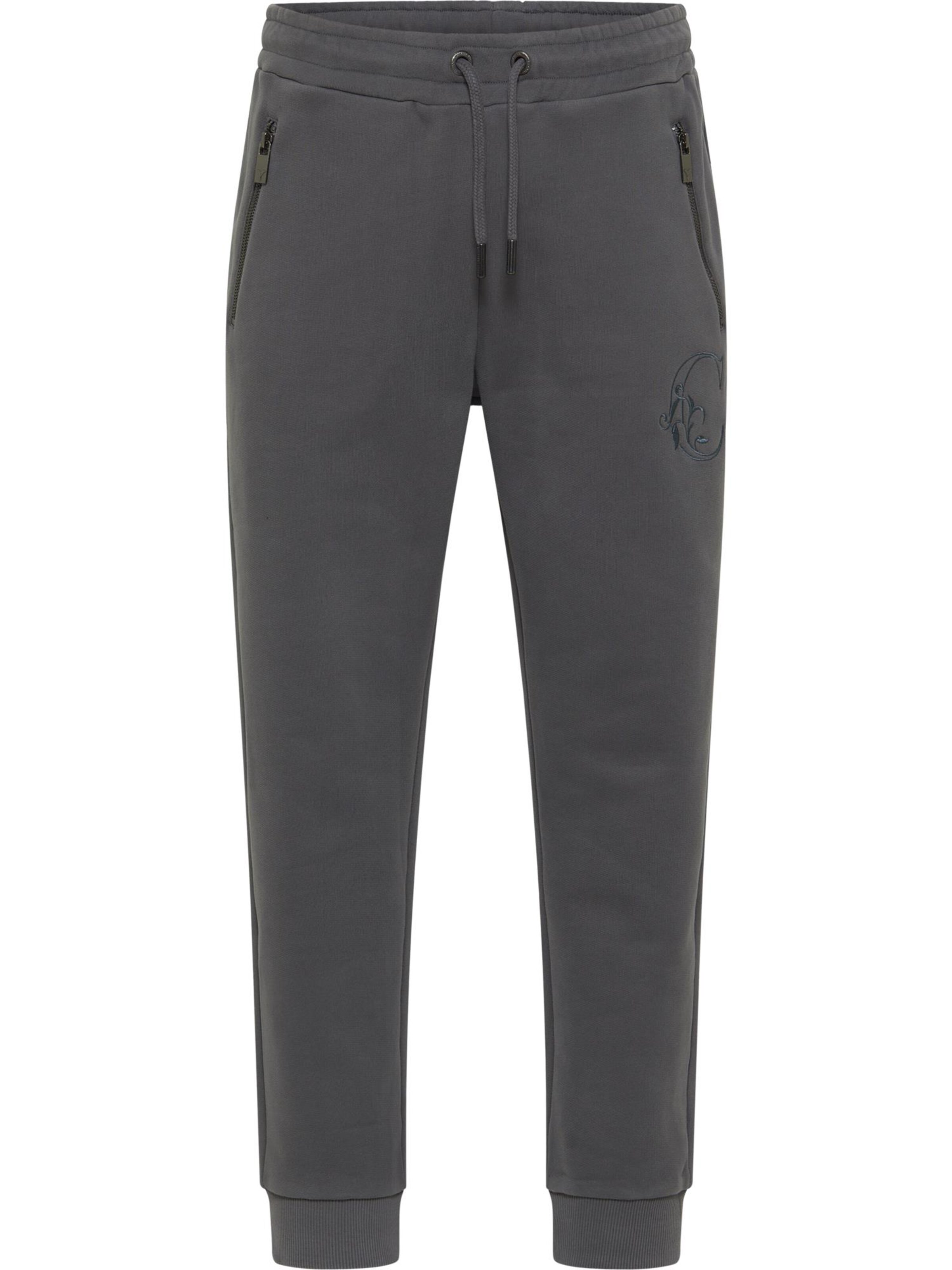 Carlo Colucci Regular Broek 'De Bettin' in Grijs: voorkant