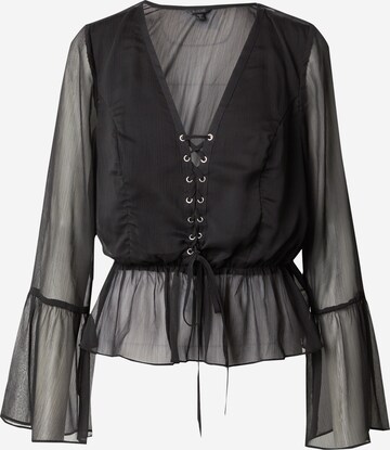 Camicia da donna di GUESS in nero: frontale